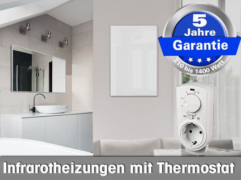 Infrarotheizungen mit Thermostat