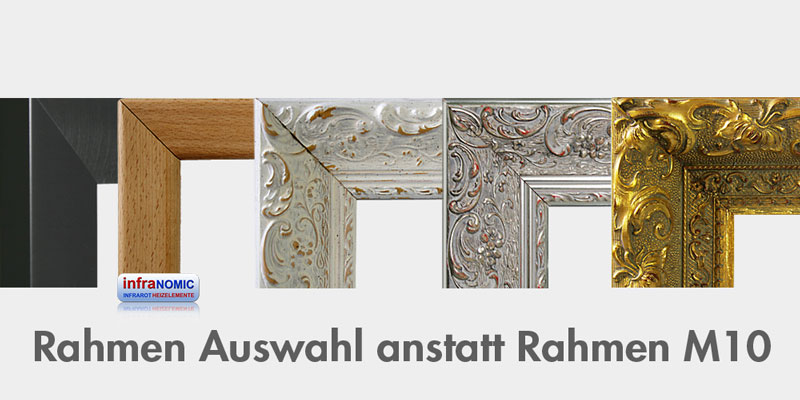 Rahmen Auswahl für infranomic Infrarotheizungen URL
