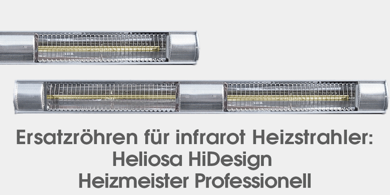 Ersatzlampen für infrarotstrahler Heliosa und Heizmeister