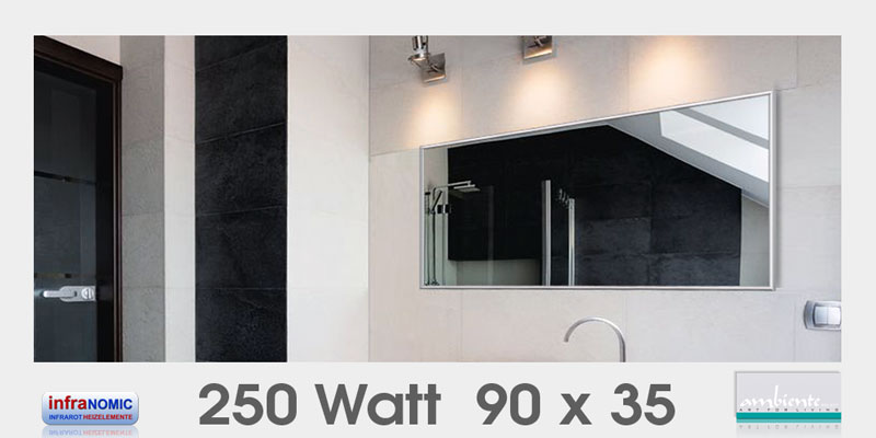 infrarot Spiegelheizungen 250 Watt 90x35 URL