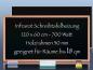 Preview: Infrarot Tafelheizung 700 Watt 120x60 mit Holzrahmen Buche HB30