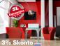 Preview: Infrarotheizung ESG Glas schwarz Rahmenlos 400 Watt 70x60 slim-line +