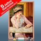 Preview: infrarot Bildheizung 500 Watt 90x60 Holzrahmen HB30 Pflaume (Manet)