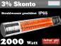 Preview: Infrarot Heizstrahler 2000 Heizmeister Professionell IP65