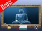 Preview: Infrarot Bildheizung 700 Watt 120x60 Stilrahmen StG Buddha blau