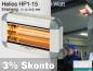 Preview: High Power Infrarot Wärmestrahler Helios HP1-15 IP20 1500 Watt