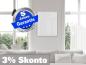 Preview: Infrarotheizung Glas weiß Spiegelheizung Bad 400 Watt 70x60 M10