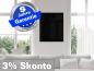 Preview: Infrarotheizung Glas schwarz Spiegelheizung Bad 400 Watt 70x60 M10