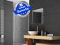 Preview: Infrarotheizung Glas schwarz Spiegelheizung Bad 400 Watt 70x60 M10