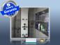 Preview: Infrarotheizung Glas schwarz Spiegelheizung Bad 400 Watt 70x60 M23
