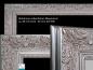 Preview: Infrarot Spiegelheizung 500-600-700-900 Watt Stilrahmen silberfarben