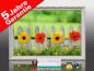 Preview: Infrarot Bildheizung 500 Watt 90x60 Stilrahmen StAw Blumenzaun