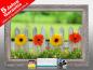 Preview: infrarot Bildheizung 500 Watt 90x60 Stilrahmen StSi Blumenzaun