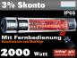 Preview: Infrarotstrahler 2000 Heizmeister Professionell RC IP65 Alu mit FB