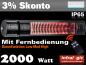 Preview: Infrarotstrahler 2000 Heizmeister Professionell RC IP65 Black mit FB