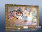Preview: infrarot Bildheizung Kunst 500 Watt 90x60 Stilrahmen StG Tigerlilli