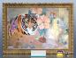 Preview: infrarot Bildheizung Kunst 500 Watt 90x60 Stilrahmen StG Tigerlilli