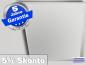 Preview: Infrarot Deckenheizung 500 Watt ESG Glas weiß 90x60 Rahmen M10