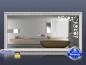 Preview: Design Spiegel mit Infrarotheizung 900 Watt Stilrahmen Blumenranke