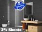 Preview: Infrarot Bad Spiegelheizung 500 Watt ESG Glas 90x60 Rahmen M10