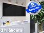 Preview: Jumbo Infrarotheizung 1400 Watt 200x80 ESG Glas weiß oder schwarz M10