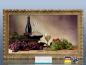 Preview: Infrarot Bildheizung 600 Watt 110x60 Stilrahmen StG Wein-Trauben