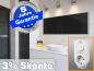 Preview: Infrarotheizung mit Thermostat ESG Glas schwarz 320 Watt 120x35 M10