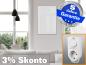 Preview: Infrarotheizung mit Thermostat ESG Glas weiß 500 Watt 90x60 M10