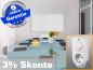 Preview: Infrarotheizung mit Thermostat ESG Glas weiß 600 Watt 110x60 M10