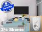 Preview: Infrarotheizung mit Thermostat ESG Glas schwarz 600 Watt 110x60 M10