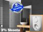 Preview: Infrarot Spiegelheizung mit Thermostat 400 Watt 70x60 M10-SL