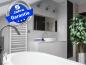 Preview: Fern Infrarotheizung ir Spiegelheizung 700 Watt 120x60 Glas weiß M10