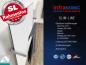 Preview: Infrarot Heizkörper 900 Watt Glas weiß Rahmenlos mit Handtuchhalter