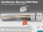 Preview: infrarot Heizstrahler HeizMeister Moving 2KW mit Rotationsmotor und FB