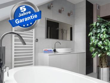 Preview: Infrarotheizung weiß Spiegelheizung Bad 600 Watt 110x60 M10