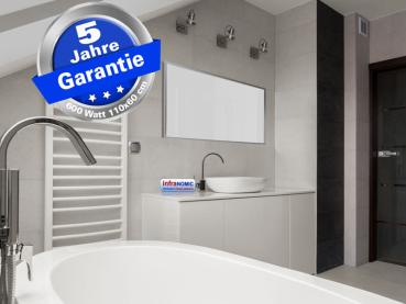 Preview: Infrarotheizung schwarz Spiegelheizung Bad 600 Watt 110x60 M23