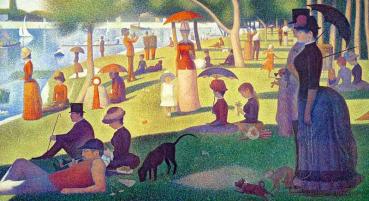 Seurat: Ein Sonntag Kunstmotiv für Infrarot Bildheizung 110x60
