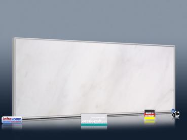 Preview: Infrarot Bildheizung 900 Watt 140x60 M10-SL Marmor hellweiß