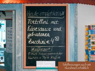 Preview: Infrarot Tafelheizung 700 Watt 120x60 mit Holzrahmen Buche HB30