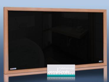 Preview: Infrarot Tafelheizung 700 Watt 120x60 mit Holzrahmen Buche HB30