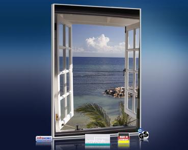Preview: Infrarot Bildheizung 500 Watt 90x60 M10-SL Fenster
