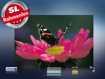 Preview: infrarot Bildheizung 500 Watt 90x60 M10-SL Schmetterling