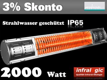 Infrarot Heizstrahler 2000 Heizmeister Professionell IP65