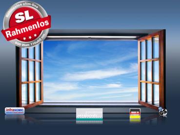 Preview: Infrarot Bildheizung 600 Watt 110x60 M10-SL Fenster II