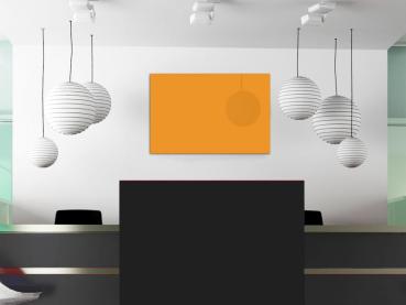 Preview: Farbige Infrarotheizung slim-line Rahmenlos 400 bis 900 Watt orange