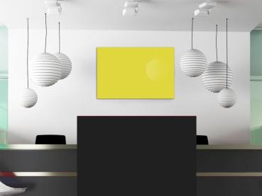 Preview: Farbige Infrarotheizung slim-line Rahmenlos 400 bis 900 Watt gelb