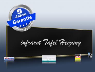 Infrarotheizung schwarz Spiegelheizung Bad 320 Watt 120x35 M10M