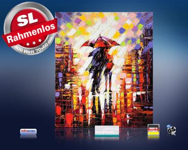 Preview: Infrarot Bildheizung Kunst 400 Watt 70x60 M10-SL Im Regen