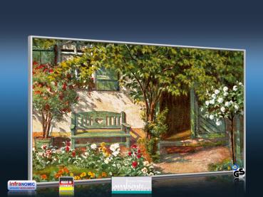 Preview: Infrarot Bildheizung Kunst 600 Watt 110x60 M10-SL Vorgarten