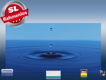 Preview: Infrarot Bildheizung 700 Watt 120x60 M10-SL Wassertropfen